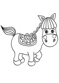 Desenhos de cavalos para colorir – Página de colorir 11