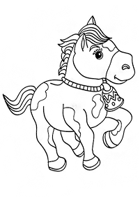 Desenhos de cavalos para colorir – Página de colorir 19