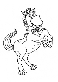 Desenhos de cavalos para colorir – Página de colorir 23