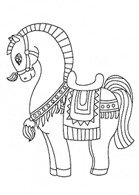 Desenhos de cavalos para colorir – Página de colorir 27