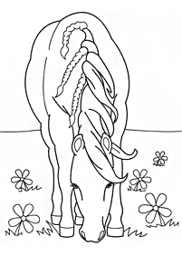 Desenhos de cavalos para colorir – Página de colorir 28
