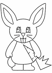 Desenhos de coelhos para colorir – Página de colorir 10