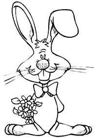 Desenhos de coelhos para colorir – Página de colorir 22