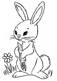 Desenhos de coelhos para colorir – Página de colorir 74
