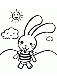 Desenhos de coelhos para colorir – Página de colorir 77