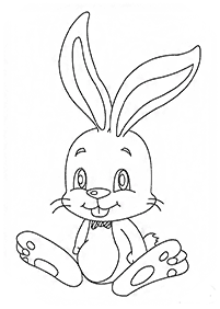 Desenhos de coelhos para colorir – Página de colorir 8
