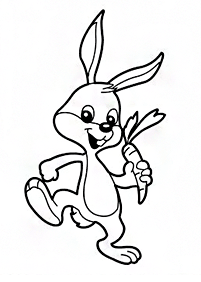 Desenhos de coelhos para colorir – Página de colorir 87