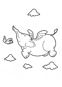 Desenhos de elefantes para colorir – Página de colorir 109