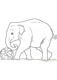 Desenhos de elefantes para colorir – Página de colorir 112