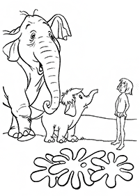 Desenhos de elefantes para colorir – Página de colorir 12