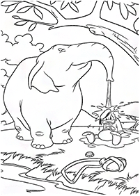 Desenhos de elefantes para colorir – Página de colorir 2