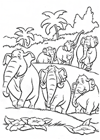 Desenhos de elefantes para colorir – Página de colorir 74