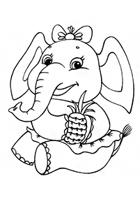 Desenhos de elefantes para colorir – Página de colorir 77