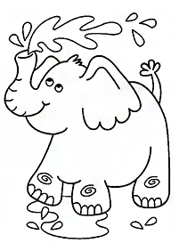 Desenhos de elefantes para colorir – Página de colorir 88