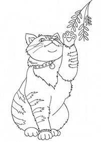 Desenhos de gatos para colorir – Página de colorir 10