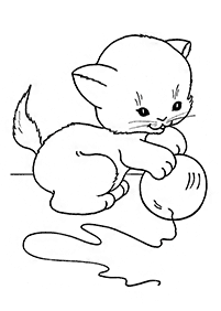 Desenhos de gatos para colorir – Página de colorir 11
