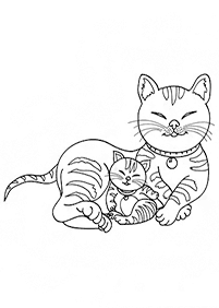 Desenhos de gatos para colorir – Página de colorir 18
