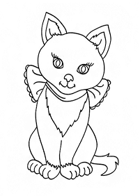 Desenhos de gatos para colorir – Página de colorir 26