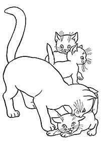 Desenhos de gatos para colorir – Página de colorir 27