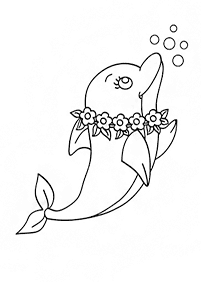 Desenhos de golfinhos para colorir – Página de colorir 18