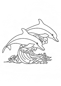 Desenhos de golfinhos para colorir – Página de colorir 2