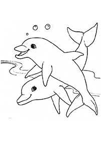 Desenhos de golfinhos para colorir – Página de colorir 20