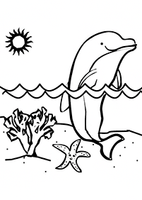 Desenhos de golfinhos para colorir – Página de colorir 39