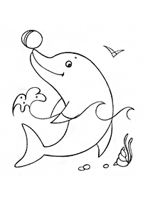 Desenhos de golfinhos para colorir – Página de colorir 41