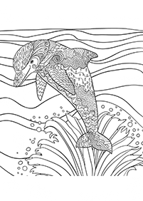 Desenhos de golfinhos para colorir – Página de colorir 47