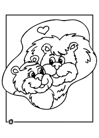 Desenhos de leões para colorir – Página de colorir 16