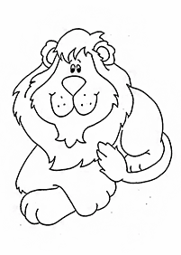 Desenhos de leões para colorir – Página de colorir 19