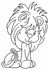 Desenhos de leões para colorir – Página de colorir 23