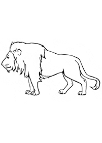 Desenhos de leões para colorir – Página de colorir 25
