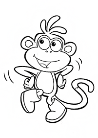 Desenhos de macacos para colorir – Página de colorir 11
