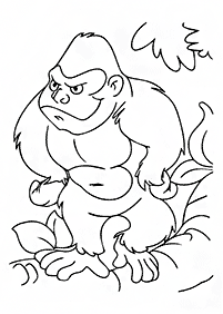 Desenhos de macacos para colorir – Página de colorir 27
