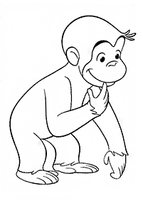 Desenhos de macacos para colorir – Página de colorir 36