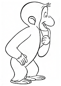 Desenhos de macacos para colorir – Página de colorir 4