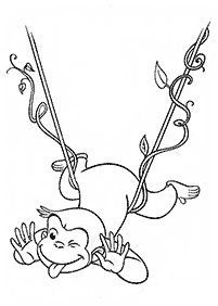 Desenhos de macacos para colorir – Página de colorir 40