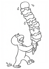 Desenhos de macacos para colorir – Página de colorir 48
