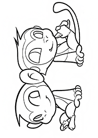 Desenhos de macacos para colorir – Página de colorir 59