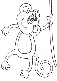 Desenhos de macacos para colorir – Página de colorir 6
