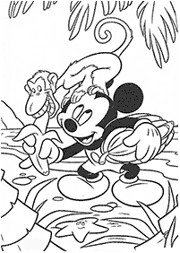 Desenhos de macacos para colorir – Página de colorir 63