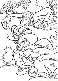 Desenhos de macacos para colorir – Página de colorir 71