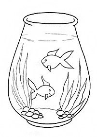 Desenhos de peixes para colorir – Página de colorir 10
