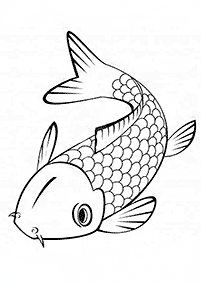 Desenhos de peixes para colorir – Página de colorir 11