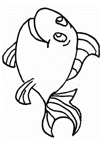 Desenhos de peixes para colorir – Página de colorir 12