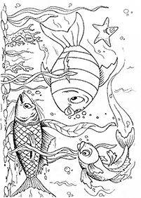 Desenhos de peixes para colorir – Página de colorir 19