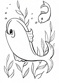 Desenhos de peixes para colorir – Página de colorir 2