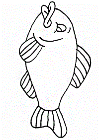 Desenhos de peixes para colorir – Página de colorir 24