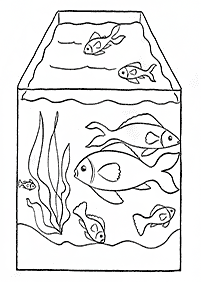 Desenhos de peixes para colorir – Página de colorir 26